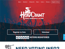 Tablet Screenshot of headcount.org